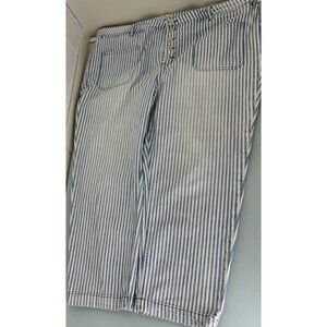 Pilcro | Anthropologie High Rise Striped Blue & White Women's Jeans